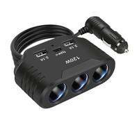 USB Car Charger, Fast Charge Auto Adapter, 3 USB Car Charger Adapter, Car Phone Charger, Fast Charging Car Adapter, Multi-Port USB Car Charger, Auto Charger for SUVs, Car Charger for Trucks,