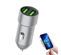 USB Car Charger, Fast Charging Adapter, 2 USB Vehicle Charger with Safe Circuit, Vehicle Accessory, Car Power Tool with Compact Design, Chargers for Phone Tablet GPS