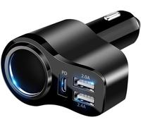 Usb Car Cigarette Lighter Charger,Pd3.0 Usb Car Cigarette Lighter Charger Usb C Car Charger For Iphone 16/15/14/13/12/11,Ipad,Samsung Galaxy S25 S24,Huawei
