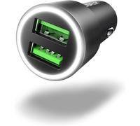 Usb Car Cigarette Lighter,Usb Cigarette Lighter Charger [Dual Qc3.0 Port] 36w/6a [All Metal] Quick Charge Car Charger Compatible With Iphone 12/12 Pro/11/11 Pro/Xr/X/Xs,Note 9/Galaxy S10/S9/S8