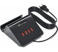 Usb Charger 25w Multiple 4 Ports Fast Charger Usb Mobile Phone Socket Usb Charging Station For Iphone 13/13pro/ 13pro Max/Samsung Galaxy S21/ S20/ S10/ S9 Hua Wei/Xiaomi