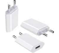 Usb Charger, 3 Packs Universal Fast Plug Adapter, 5v 1a, Usb Mains Adapter, Usb A Charger Tip For Iphone 6/7/8/11/X/Xs/Samsung Galaxy/Xiaomi/Smartwatch/Headphones, White