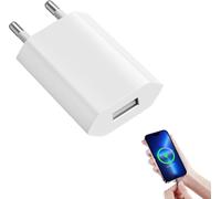 Usb Charger, 5V/1A Usb Plug, Usb Charger Socket, Universal Usb Charger Adapter For I-Phone, Tablet, Sam-Sung, Smartwatch And More ¿ Convenient And Secure Usb Electrical Plug (1 Piece)