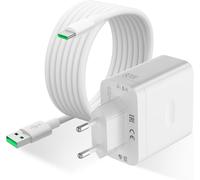 Usb Charger & Usb C Cable For Oppo Find X6 X5 Pro 5g, 80w Supervooc Fast Charge Type C Cable 6ft And Flash Charging Charger Adapter For Oppo Reno12 11 10 Pro 8 Oppo A98 A78 Realme 12