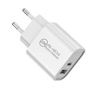 USB Chargeur avec fonction de charge rapide Blanc USB 3.0 Quick Charge (QC) 3.0 Chargeur rapide pour smartphones et tablettes Unité d'alimentation 5VDC-3A/ 9VDC-2A/ 12VDC-1.5A pour chargeur sans fil
