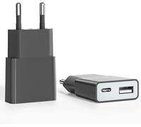 Usb Charging Cable Socket 5v 1a 2port Usb C+ A Mains Charger, 5w Charging Socket, Adapter Socket Adapter For Iphone, Galaxy, Xiaomi, Huawei (Thickness 1.5cm/2 Pack)