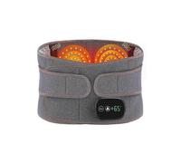 USB Charging Red Light Heating Massage Lumbar Belt with Adjustable Temperature for Waist Pain Relief