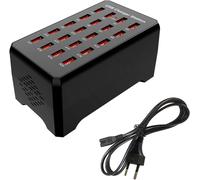 Usb Charging Station, 20 Ports 100w/20a, Multi-Usb Charger For Smartphones, Tablets And Other Devices