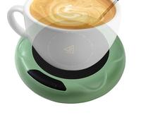 USB Coffee Mug Warmer - 4.57x4.57x0.98in Heating Coaster, Temperature Control Plate, Hot Drink Warmer, 3-Speed Adjustable USB Wamer | Intelligent UB Mug Heater for Tea Coffee Milk Hot Chocola