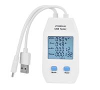 USB Compteur d'Énergie Numérique Mini Voltmètre Ampèremètre Détecteur Testeur Multimètre Moniteur de Tension Actuelle(UT658 Dual)