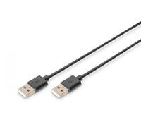 Digitus Câble USB AK-300100-030-S USB 2.0 USB-A mâle/mâle 3.00 m Noir