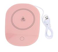 USB Cup Warmer | 55°C Intelligent Constant Temperature Heating Pad for Coffee/Tea/Milk | Auto on - Off Sensor | Works with Ceramic & Glass Mugs (Pink)