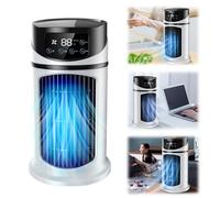 USB Desk Table Fan 3 in 1 Quiet Cooling Desk Fan 6 Speeds Options Personal Quiet Table Fan Circulation Wind Air Cooler for Home Office Bedroom Tables and Desktop