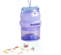 USB Desktop Cleaner Vacuum - Mini Desk Duster, Bear Design Portable Vacuum, Rechargeable Handheld Cleaner with Soft Brush, Car Office Home Counter Use, Dust Dirt Removal Tool for Small Spaces