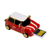 USB Drive, Vintage Car Design, 0.94x1.77in Portable Storage Disk, Compact Retro Style, Secure Data Transfer for TV Backup, Game Files, Music, Photos, Camera, Computer Use
