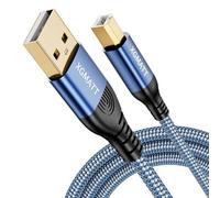 USB-Druckerkabel 3M, USB A auf USB B Drucker Kabel, USB 2.0 Typ B Kabel,Hochgeschwindigkeits-Scanner, kompatibel mit Lexmark, Dell, HP, Canon, Epson, Xerox, Brother, DAC und mehr, Blau