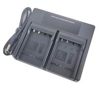 USB Dual Batterie Chargeur pour PANASONIC DMW-BCF10 DMW-BCF10E DMW-BCF10PP CGA-S009 CGA-S009E DMW-BCK7e Lumix DMC-FS10 DMC-FS30 DMC-FS62 DMC-FH20 DMC-FT1 FT2 FT3 FT4 Camera