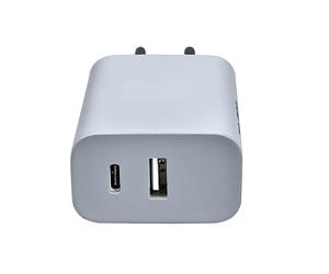 USB Dual Chargeur Secteur Compatible avec Doogee Note 56X Pro, 3000mA, USB-PD, 20W, Charge Rapide