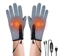 USB Elektrisch Beheizte Handschuhe - Handwärmer Mit Touchscreen Für Kalte Witterung | Beheizte Handschuhe Für Damen & Herren - Für Ski Outdoor Arbeit Bergsteigen Camping, Winter Thermo Fäustlinge