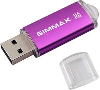 USB Flash Drive 64 GB Memory Stick USB 2.0 Flash Drive Storage Disk Pendrive (64 GB Purple)