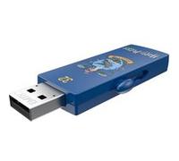 EMTEC, ECMMD32GM730HP03 , Clé USB 32 Go Harry Potter Ravenclaw - Design exclusif, système coulissant, vitesse de lecture jusqu'à 15 MB/s, vitesse d'écriture jusqu'à 5 MB/s - Bleu