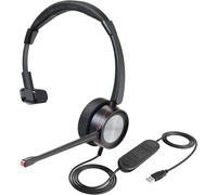 USB Headset with Microphone for Laptops and Laptops with Noise Cancelling with Dictation Mic for Skype Zoom Meetings Rosetta Stone Microsoft Teams