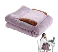 USB Heated Blanket - Portable Electric Throw for Home Office Car Use | Cashmere Flannel Material, Soft Warm Design, 80x60cm Size, Lightweight Travel Blanket, 9-10W Heating Pad, Body Warmer