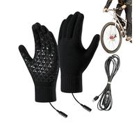 USB Heated Gloves, Screen Touch Winter Mittens, 3 Mode Thermal Hand Warmers, 8.27x4.33 inches Windproof Snow Gear for Cycling and Skiing, Hiking Driving Snowboarding Outdoor Cold Weather Protection