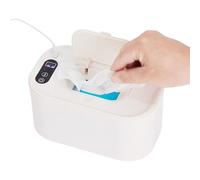 USB Heated Wipe Dispenser, Baby Warmer Box with Digital Temperature Display 8.46x5.12x4.53Inches, Diaper Wipe Heater, Portable Care Accessory for Home Nursery Outdoor Travel