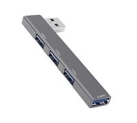 USB Hub 3.0 Adapter - Four Port USB Extender, High Speed Data Transfer Splitter, Compact Connectivity Device | Interface Expansion Solution for Laptop Keyboard Mouse Office Setup