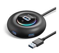 USB Hub 3.0 ORICO 4-Port avec RVB lighting pour MacBook, Mac Pro, Mini, iMac, XPS, Surface Pro, Ordinateur Portable PC, USB Flash Drive, Mobile Hard Drive et Plus