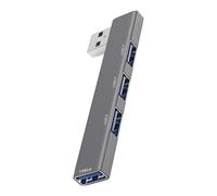 USB Hub 4 ports Splitter - Adaptateur haute vitesse 5 Gbps, Multiport Expander, Portable USB Extension | Compact Aluminum Alloy Hub, Efficient Data Transfer Laptop Desktop PC Peripheral Connectivity