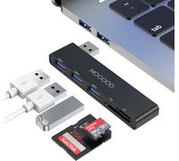 USB HUB 5 in 1 Multiport USB Docking Station Adapts with 1 × USB 3.0, 2 × USB 2.0, SD/TF Card Reader, for Laptop, Keyboard, MacBook Air, Surface Pro, Mobile Hard Disk