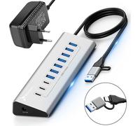 Usb Hub Actif Avec Alimentation 36W 10 Ports Usb 3.2 Splitter Splitter Reagle