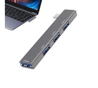USB Hub - Adaptateur d'extension multiport compact, élégant connecteur de bureau | Unité d'interface périphérique portable, module de fixation de l'unité flash, solution de dispositif de liaison