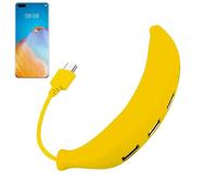 USB Hub for PC | USB 2.0 4-Port Hub Splitter | Versatile Type C Adapter Expander Hubs Banana Shape, Travel-Friendly Faster Data Transfer Computer Accessories