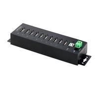 USB Hub Startech USB210AIND-USB-A-HUB Black