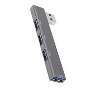 Usb Hub, Usb Adapter, 4 ports Multi-Interface Wireless Compact Design Lightweight Sleek Silver Finish Space-Saving, Adapter Expander for Hardware Devices