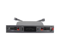 USB Hub Voiture 27W avec 2 Câbles Rétractables, Station de Chargement pour Console Centrale Y 2021-2023 - Charge Rapide, Installation Simple, Compatible Smartphones et