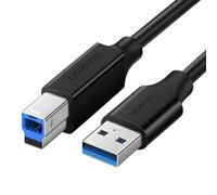 USB-Kabel 3.0 A-B UGREEN US210 für Drucker, 2m (schwarz)