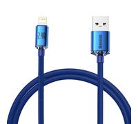 USB-Kabel auf Lightning Baseus Crystal Shine, 2.4A, 1.2m, blau