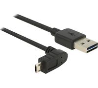 USB Kabel Delock A -> Micro-B St/St 0.50m 90°gew. Easy USB