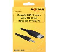 USB Kabel Delock A -> Seriell-TTL 3,5mm Klinke 1.80m