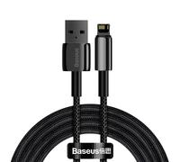 USB-Kabel zu Lightning Baseus Tungsten Gold, 2.4A, 2m (schwarz)