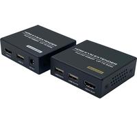 USB KVM HDMI Extender 1080P@60Hz jusqu'à 50m Cat5e/6 avec Loop Out UK power cable