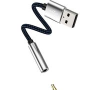 Usb Male To Female Jack Adapter 3.5mm Aux Dac Audio Cable Earphone Plug Hifi External Sound Dongle Microphone Speaker Headsets Car For Pc Ps5 Ps4 Dongle.[G36]