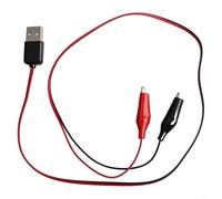 USB Male to pour alligator Clip Test Cable 33cm 5A USB Male to(Male)