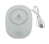 USB Mug Warmer 55°C Gravity Sensor Auto On USB Mug Warmer 55°C(White) | Maintains 55°C, gravity sensor auto on/, prevents burnt taste, pour ideal for desk or couch