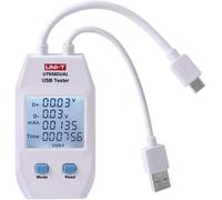 USB Multi Tester, UT658 Dual USB Power Meter Current Voltage Tester Current and Voltage Monitor Digital Speed Test Speed Chargers,Cables,LCD Display with Data Storage
