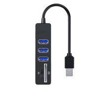 USB Multiport Adapter, Portable High-Speed Hub, Laptop USB Expander, Direct Docking Station, 3,35 x 0,79 Inches Polyvalent Computer Accessory, Ideal for Camera, Card Reader and More